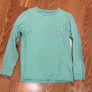 Vineyard Vines Kids Mint Long Sleeve Tee